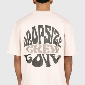CREW LOVE - Print T-shirt - coconut milk
