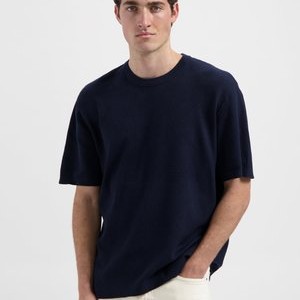 WAFFLE - Basic T-shirt - navy WAFFLE - Basic T-shirt - navy