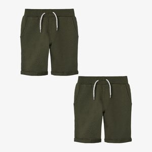 2ER-SET ELASTISCHER BUND - Tracksuit bottoms - grün-2