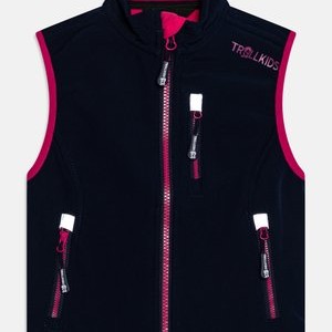 TROLLFJORD UNISEX - Waistcoat - navy/magenta
