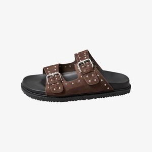 EXTRA WIDE FIT BUCKLE STRAP - Mules - brown EXTRA WIDE FIT BUCKLE STRAP - Mules - brown