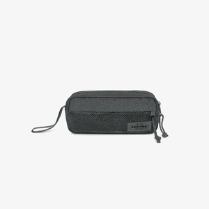 DOUBLE POUCH - Wash bag - black denim DOUBLE POUCH - Wash bag - black denim