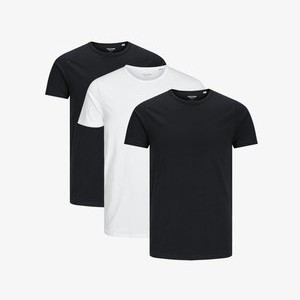 3ER PACK - Basic T-shirt - schwarz weiß