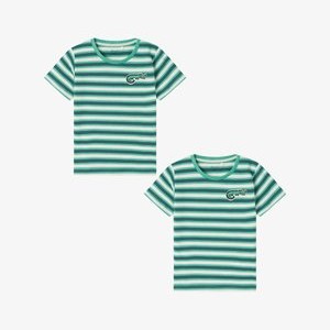 2ER-SET DESIGN RUNDHALS KURZARM - Print T-shirt - grün