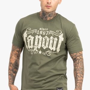 NORMALE PASSFORM CRASHED - Print T-shirt - olive sand NORMALE PASSFORM CRASHED - Print T-shirt - olive sand