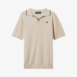 WAFFLE-WITH JOHNNY COLLAR - Polo shirt - sand WAFFLE-WITH JOHNNY COLLAR - Polo shirt - sand