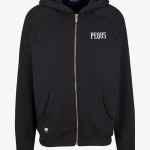 BACK LOGO - Zip-up sweatshirt - black BACK LOGO - Zip-up sweatshirt - black