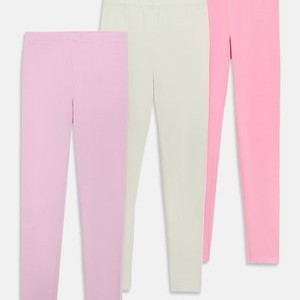 3 PACK  UNISEX - Leggings - lilac/light green/pink