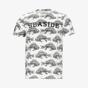 OCEAN - Print T-shirt - white fish skeleton OCEAN - Print T-shirt - white fish skeleton