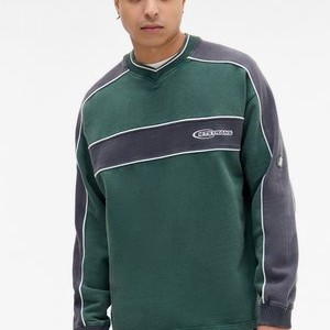 RETRO PANEL UNISEX - Sweatshirt - forest green RETRO PANEL UNISEX - Sweatshirt - forest green
