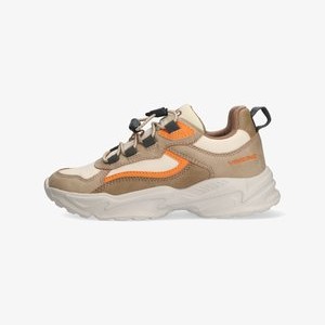 YONI YELL - Trainers - bruin zwart oranje YONI YELL - Trainers - bruin zwart oranje