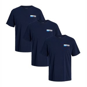 3ER PACK CORP - Print T-shirt - navy blazer small print