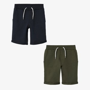 2ER-SET ELASTISCHER BUND - Tracksuit bottoms - dunkelgrün