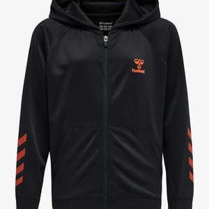 ACTION ZIP HOODIE KIDS UNISEX - Training jacket - black cherry tomato