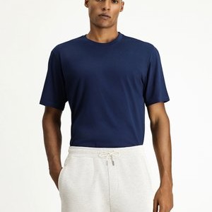 Basic T-shirt - medium navy blue Basic T-shirt - medium navy blue