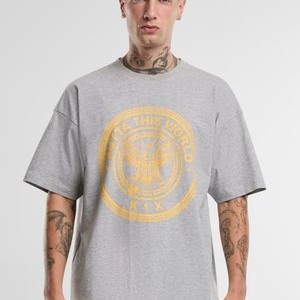 EAGLE - Print T-shirt - grey melange EAGLE - Print T-shirt - grey melange