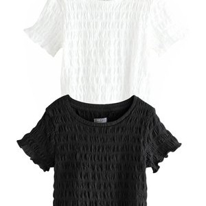 2 PACK - Basic T-shirt - black white 2 PACK - Basic T-shirt - black white