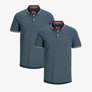 2ER PACK PAULOS SLIM FIT - Polo shirt - denim blue 2ER PACK PAULOS SLIM FIT - Polo shirt - denim blue