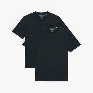 2ER MULTIPACK - Basic T-shirt - black 2ER MULTIPACK - Basic T-shirt - black