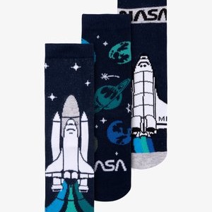 3ER PACK NASA SNEAKER - Socks - blau 3ER PACK NASA SNEAKER - Socks - blau