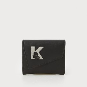 GEO BIFOLD FLAP - Wallet - black GEO BIFOLD FLAP - Wallet - black