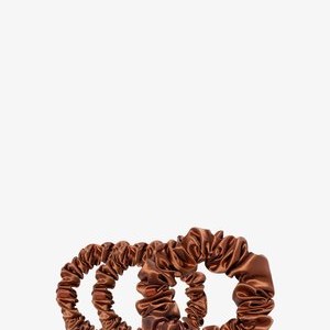 PURE SILK BACK TO BASICS ASSORTED SCRUNCHIES - Skincare tool - auburn