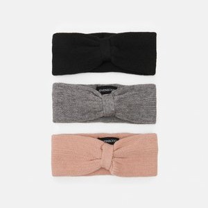 3 PACK - Beanie - black/grey/light pink 3 PACK - Beanie - black/grey/light pink