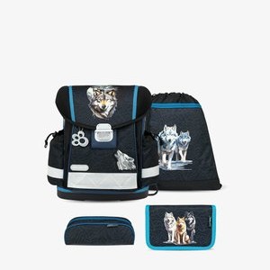CLASSY - SET - School bag - dark blue CLASSY - SET - School bag - dark blue