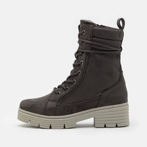Platform ankle boots - asphalt