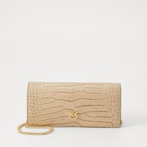 FLAT WALLET STAMPA COCCO - Wallet - beige/grigio fumo/matt gold-coloured FLAT WALLET STAMPA COCCO - Wallet - beige/grigio fumo/matt gold-coloured