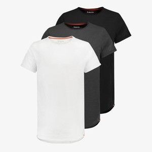 3ER PACK MIT RUNDHALS UND ROLLKANTE - Basic T-shirt - mehrfarbig 3ER PACK MIT RUNDHALS UND ROLLKANTE - Basic T-shirt - mehrfarbig