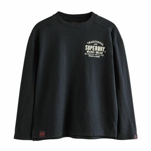 WORKWEAR PRINTED - Long sleeved top - charcoal grey WORKWEAR PRINTED - Long sleeved top - charcoal grey