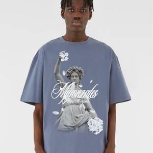 HEAVY OVERSIZED TEE RENAISSANCE - Print T-shirt - vintageblue HEAVY OVERSIZED TEE RENAISSANCE - Print T-shirt - vintageblue