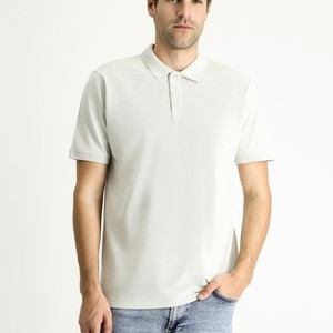 2-Button Collar - Polo shirt - stone 2-Button Collar - Polo shirt - stone