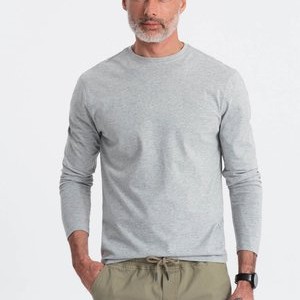 Long sleeved top - grey melange Long sleeved top - grey melange