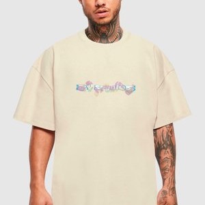 WAVY ULTRA HEAVY TEE - Print T-shirt - sand WAVY ULTRA HEAVY TEE - Print T-shirt - sand