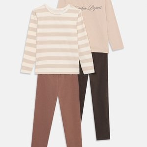 2 PACK SET - Leggings - Trousers - light grey/light brown/off-white