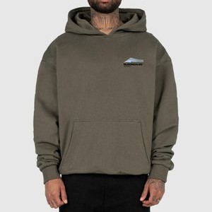 WAVE HEAVY OVERSIZED  - Hoodie - olive WAVE HEAVY OVERSIZED  - Hoodie - olive