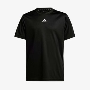 TRAINING ESSENTIAL JUNIOR UNISEX - Print T-shirt - black   white TRAINING ESSENTIAL JUNIOR UNISEX - Print T-shirt - black   white