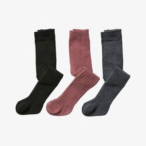 3ER PACK SET UNISEX MONATE - Tights - Rosa / Grey melange / Black 3ER PACK SET UNISEX MONATE - Tights - Rosa / Grey melange / Black
