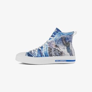 High-top trainers - white blue High-top trainers - white blue