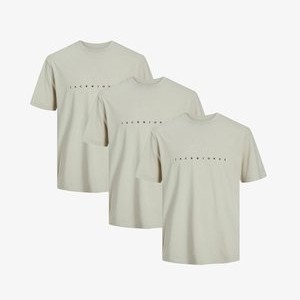 3ER PACK STAR JJ - Print T-shirt - moonbeam