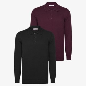 2 PACK - Long sleeved top - black 2 PACK - Long sleeved top - black