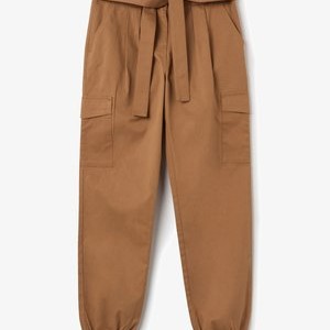 WITH A BELT - Cargo trousers - tobacco brown WITH A BELT - Cargo trousers - tobacco brown
