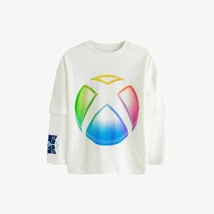 XBOX REGULAR FIT - Long sleeved top - white XBOX REGULAR FIT - Long sleeved top - white