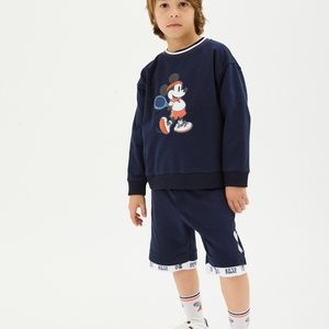 FELPA CON STAMP - Sweatshirt - blu navy FELPA CON STAMP - Sweatshirt - blu navy