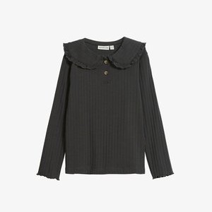 MED KRAGE - Long sleeved top - Black