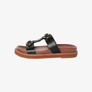 COMFORT RING HARDWEAR CHUNKY FOOTBED - Mules - black COMFORT RING HARDWEAR CHUNKY FOOTBED - Mules - black
