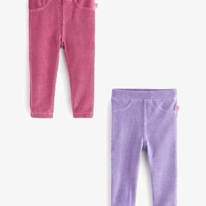 2-PACK . - Trousers - lilac purple & fuchsia pink