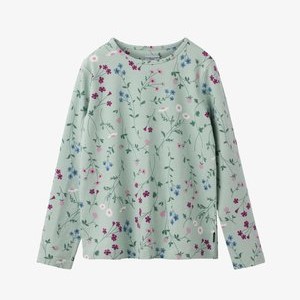 FLORAL PRINT LONG-SLEEVE - Long sleeved top - milky blue FLORAL PRINT LONG-SLEEVE - Long sleeved top - milky blue